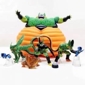 7 Figuras de Coleccion Anime Dragon Ball Cell Transformaciones Explosión
