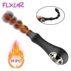 FLXUR Vibrador Anal 10 Modos Calefacción Masajeador Próstata