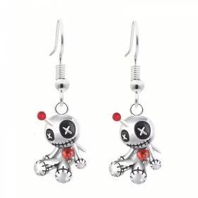 Aretes Pendientes Muñeco Vudu Corazón Moda Fiesta Regalo Aretes Pendientes Muñeco Vudu Corazón Moda Fiesta Regalo