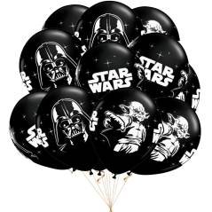 Juego 24 Globos Látex Star Wars Darth Yoda Cumpleaños Fiesta Juego 24 Globos Látex Star Wars Darth Yoda Cumpleaños Fiesta