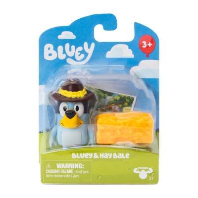 Figura Colección Bluey Story Pack Starter Bluey & Hay Bale Set Regalo