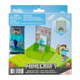 Figura Colección Minecraft Micro Collection Diamond Mine Playset Set Regalo
