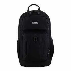 Mochila Negra Unisex Eastsport Emerson Múltiples Bolsillos Frontales Premium Cremallera Mochila Negra Unisex Eastsport Emerson Múltiples Bolsillos Frontales Premium Cremallera