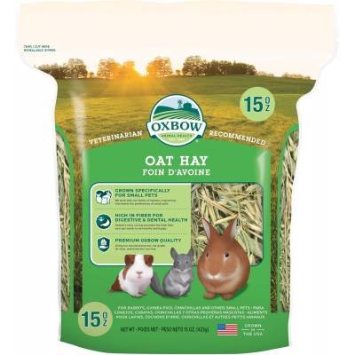 Oxbow Animal Health Oat Hay All Natural Hay Conejos Hamster Chinchillas 15 oz