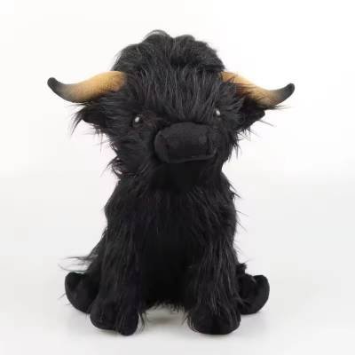 Peluche Colección Vaca Highland Blanca 25cm Felpa Juguetes Niños