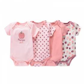 Set 4 Piezas Pañalero Mamelucos Mamas Pick Tonos Rosas Set 4 Piezas Pañalero Mamelucos Mamas Pick Tonos Rosas