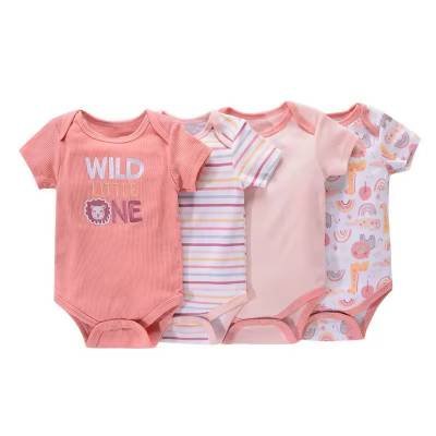 Set 4 Piezas Pañalero Mamelucos Wild Little One Leon