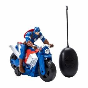 Marvel Avengers RC Captain America Motorbike Figura Control Remoto