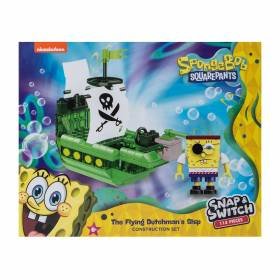 Bob Esponja Set Bloques Figuras Oficial Flying Dutchman Construcción Regalo Niños