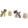 Mattel Jurassic World Hidden Hatchers 4 Dinosaurios Juguete Transformador 2 en 1 Huevo