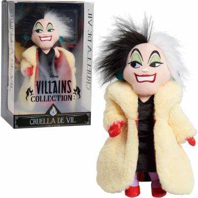 Just Play Colección Disney Villains Cruella De Vil Peluche Coleccionable de 13 Pulgadas Cien y un Dálmatas