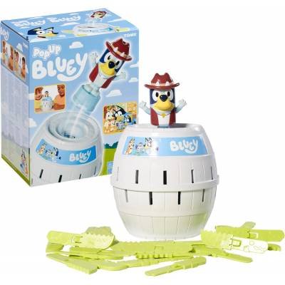 TOMY Juegos Pop Up Bluey Kids Preescolares Juegos Mesa Clásicos 2 a 4 Jugadores