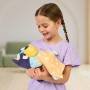 Bluey Sleepy Time Peluche de 32cm con Manta Presiona el Abdomen Escuchar 7 Frases Divertidas