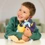Bluey Sleepy Time Peluche de 32cm con Manta Presiona el Abdomen Escuchar 7 Frases Divertidas