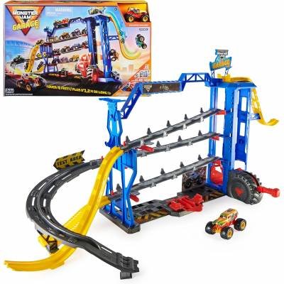 Pista Monster Jam Garaje Escala 1 a 64 Auto Carros Niños Juguete