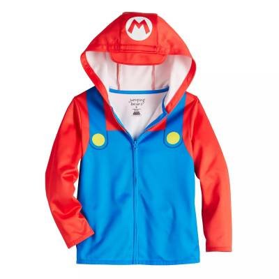 Sudadera Polar Gráfica Capucha y Disfraz Super Mario Jolly Vibes Niños