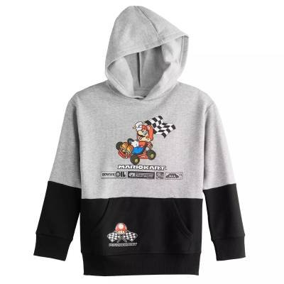 Sudadera Polar Gráfica Capucha Mario Kart Active Jolly Vibes Niños