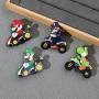 4 Pines Metal Esmaltado Super Mario Kart Luigi Waluigi