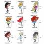 9 Pines Metal Esmaltado Princesas Mulan Ariel