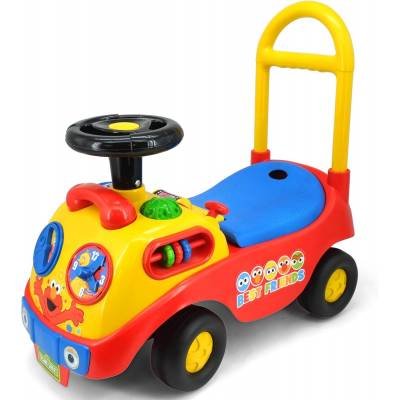 Conjunto Andadera My First Activity Ride-On Elmo Vehículo Plaza Sesamo Ligero y Sonido Bebés