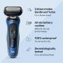 Braun Afeitadora Eléctrica Hombre Serie 6 6172cc Afeitado en Húmedo y Seco Modos Turbo y de Afeitado Suave