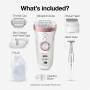 Braun Depiladora Mujer Afeitadora Eléctrica y Recortadora Bikini SensoSmart 9-890