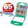 Crayola Juego 65 Mini Marcadores Chirridos Lavables Niños Libros de Colorear Actividades Viaje
