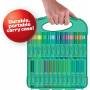 Crayola Juego 65 Mini Marcadores Chirridos Lavables Niños Libros de Colorear Actividades Viaje