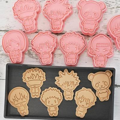 Cortador de Galletas Anime Jujutsu Kaisen 8 Piezas Dibujos Animados Molde
