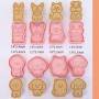 Cortador de Galletas Animal Perros 8 Piezas Dibujos Animados Molde