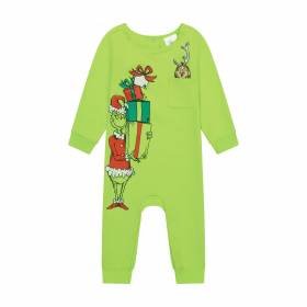 Dr.Seuss Bebé Grinch Mameluco Estampado Verde Navidad Grinch Dr.Seuss Bebé Grinch Mameluco Estampado Verde Navidad Grinch