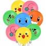 Juego 10 Globos Látex Pokemon Fiesta Modelo 2