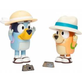 Bluey 2 Pack Figuras 2.5" Sombreros Extraíbles Niños Edad Preescolar Bingo Original Bluey 2 Pack Figuras 2.5" Sombreros Extraíbles Niños Edad Preescolar Bingo Original