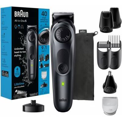 Braun Kit Estilo Serie 5 5490 Recortadora 9 en 1 Hombres Barba Cuerpo Cabello y Más Hoja Ultra afilada