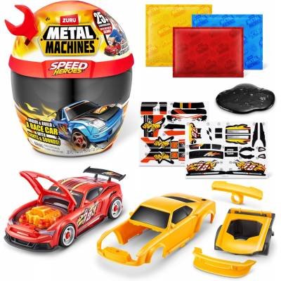 Capsulas Huevo Sorpresa Metal Machines Speed Heroes Series 1 Helmet PLAYSET Red