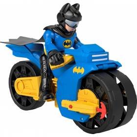 Imaginext DC Super Friends Figura de Acción Batimoto XL y Batman para niños de 3 años en adelante Imaginext DC Super Friends Figura de Acción Batimoto XL y Batman para niños de 3 años en adelante