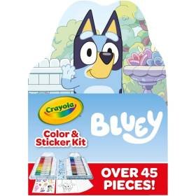Crayola Bluey Kit de Arte para Niños 45 Piezas Páginas de Pibros para Colorear