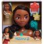 Figura Colección Cabeza Peinados de la Princesa Moana 2 de Disney Pelo castaño Juego de Simulación
