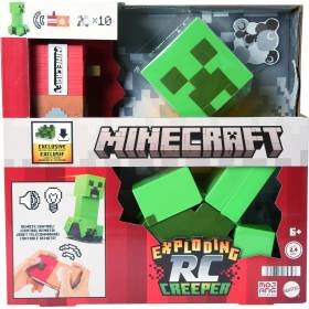 Figura Mattel Minecraft Vanilla Figura de Acción Creeper Explosivo con Control Remoto