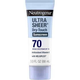 Neutrogena Ecran Solaire sec au toucher Ultra Sheer Protection UVA/UVB SPF 70-88 ml Neutrogena Ecran Solaire sec au toucher Ultra Sheer Protection UVA/UVB SPF 70-88 ml
