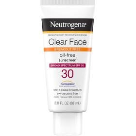 Neutrogena Clear Face Liquid Lotion Sunscreen Broad Spectrum SPF 30 3 Oz Neutrogena Clear Face Liquid Lotion Sunscreen Broad Spectrum SPF 30 3 Oz