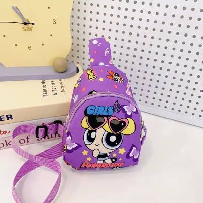 Mochilas Solapa Chicas Superpoderosas Regalo Estudiantes Duraderas Burbuja Morado