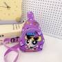 Mochilas Solapa Chicas Superpoderosas Regalo Estudiantes Duraderas Burbuja Morado