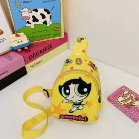 Mochilas Solapa Chicas Superpoderosas Regalo Estudiantes Duraderas Bellota Amarillo
