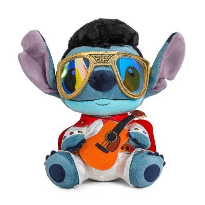 Peluche Original Kidrobot Disney Lilo and Stitch White Jumpsuit Elvis Juguete Regalo