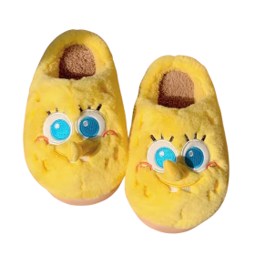 Pantuflas Zapatillas Casa Suela Gruesa Caricatura Kawaii Bob Esponja Spongebob