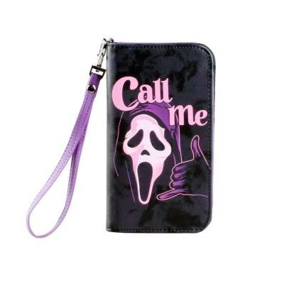 Cartera Videojuego Terror Call Me Ghostface Tarjetero Regalo