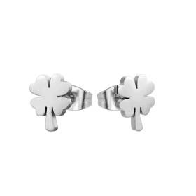 Aretes Pendientes Planta Trébol Suerte Elegantes Mujer Elegante Moda Fiesta Regalo
