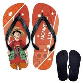 Sandalias Chanclas Playa Anime One Piece Kawaii Verano Exterior Playa Luffy2