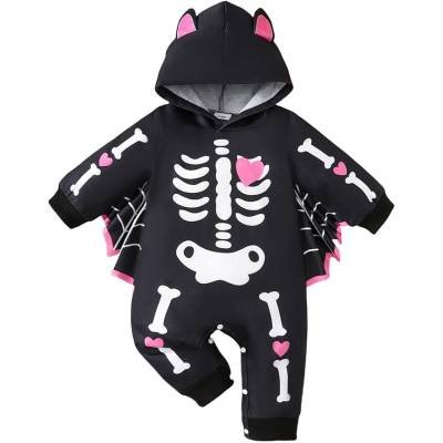 Mameluco Pijama Halloween Vampiro Corazón Rosa Disfraz